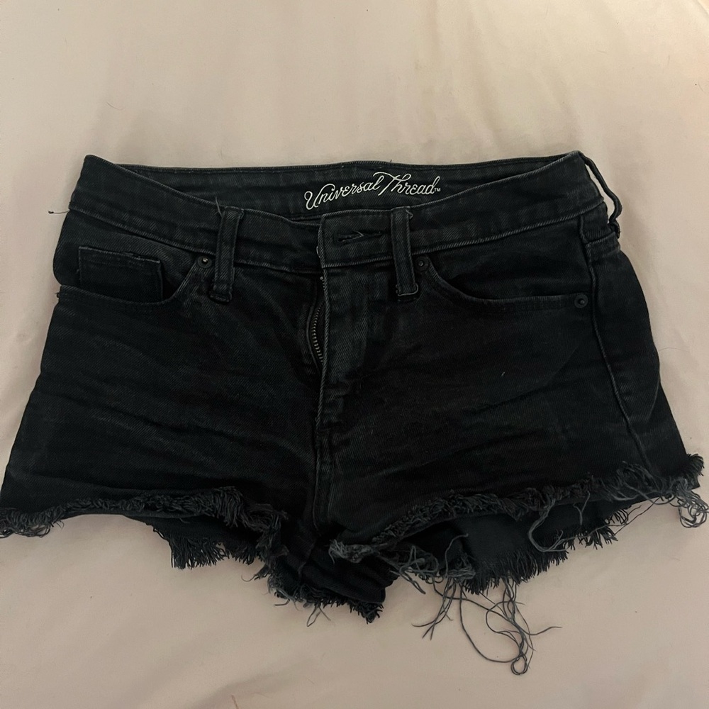 BLACK JEAN SHORTS 00